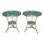 Pair Rare Dore' Bronze French Directoire Malachite Adorned Gueridon End Tables For Sale