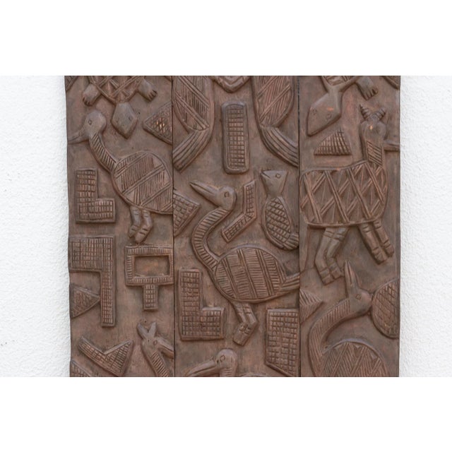 Charming Finely Carved Nupe Panel For Sale - Image 4 of 7