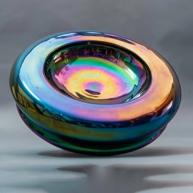 Glass Glass Vase by Tommaso Barbi, Rome For Sale - Image 7 of 7