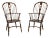Pair of Antique English Oak Windsor Chairs, 19th Century For Sale