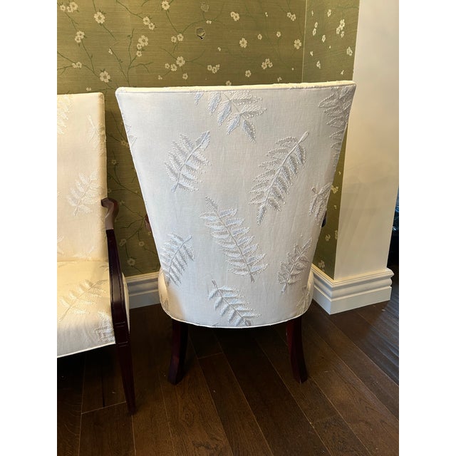 Wood Set of 4 Attributed to Hickory Furniture Living Room Fisk Chair For Sale - Image 7 of 7