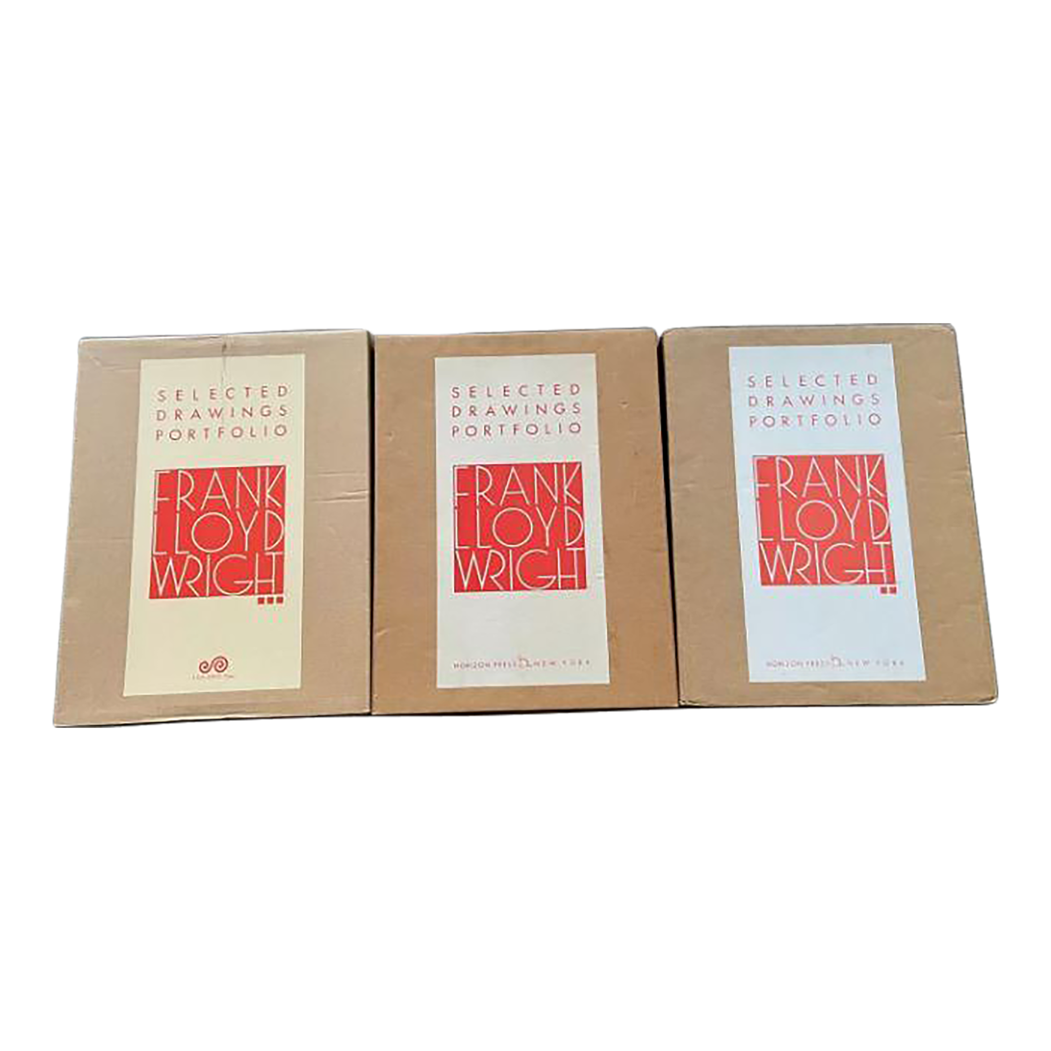 Frank Lloyd Wright : Selected Drawings Portfolios Volumes 1,2 & 3