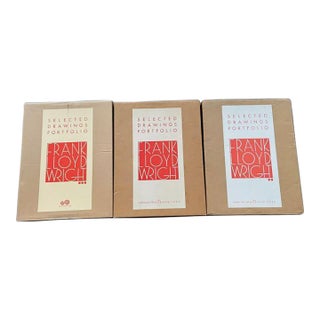 Frank Lloyd Wright : Selected Drawings Portfolios Volumes 1,2 & 3 For Sale