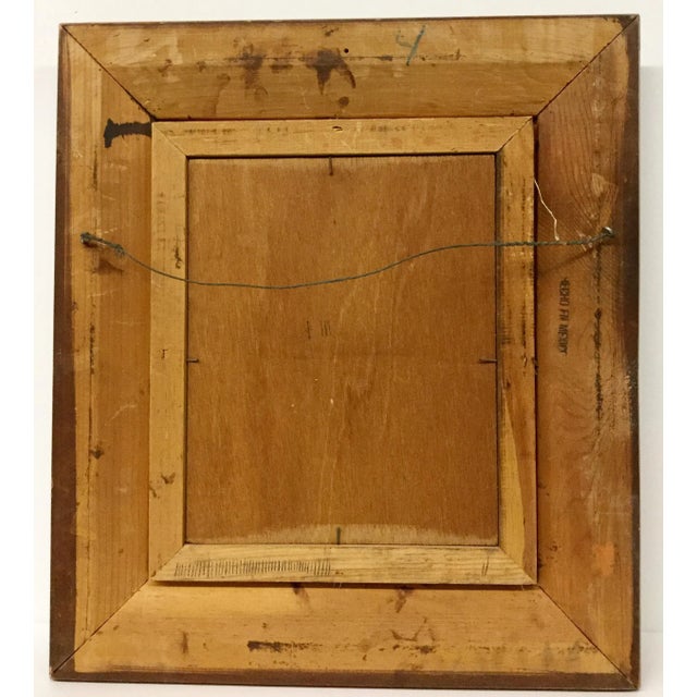 Mid-Century Modern Mid Century Modern Original Oil Painting For Sale - Image 3 of 12