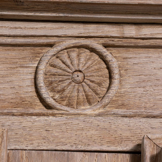 Tan Louis XIV Oak Armoire, Baroque Style, France, Circa 1820 For Sale - Image 8 of 14