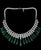 2010s 110 Carat Tear Drop Green Tourmaline and 25 Ct Diamond Necklace Suite 18 K Gold For Sale - Image 5 of 18
