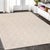 1940s Edgy Hand-Tufted Ivory Area Rug- 8' 9'' X 11' 9'' For Sale - Image 5 of 5