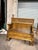 Brown Antique William Morris Style English Arts & Crafts Movement Oak Carved High Back Monk's Bench For Sale - Image 8 of 11
