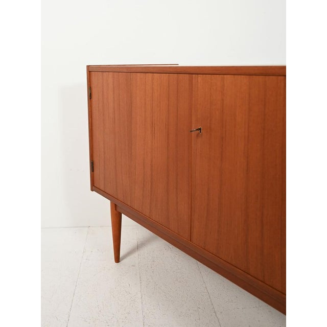 Wood Scandinavian Sideboard with Tiled Drawers, 1950s For Sale - Image 7 of 12