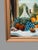 Antique Foil Art Reverse Harvest Feast Still Life Painting Beneath Glass For Sale - Image 4 of 12