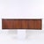 Harvey Probber Style Mid Century Walnut Wall Mounted Curved Credenza This credenza measures: 99.5 wide x 22 deep x 26...