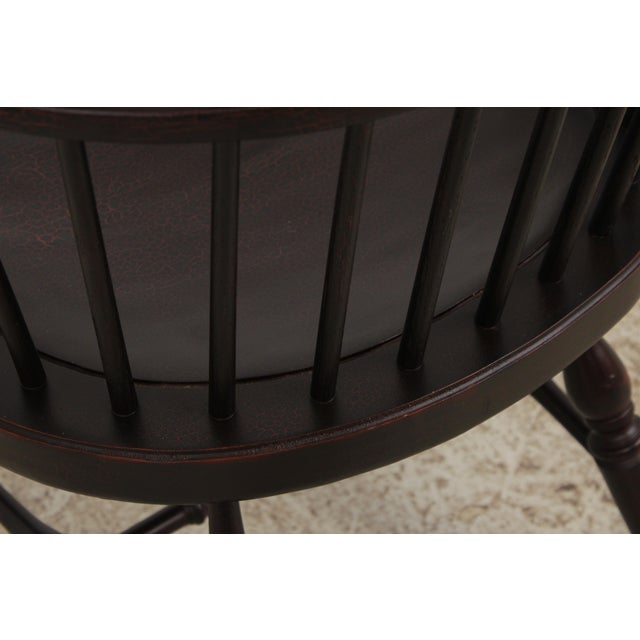 Bench Made Bow Back Painted Finish Windsor Chair For Sale - Image 13 of 16