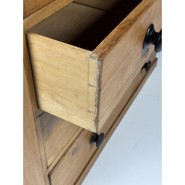Wood Pine Chest of Drawers, 19th Century For Sale - Image 7 of 15