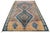 1950s Vintage Moroccan Runner Rug, Blue & Brown With Geometric Patterns - Rug & Kilim For Sale - Image 5 of 7