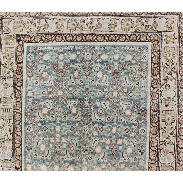 Antique Persian Malayer Runner With Detailed Allover Botanical Design 3'3 X 13'1 For Sale - Image 9 of 11