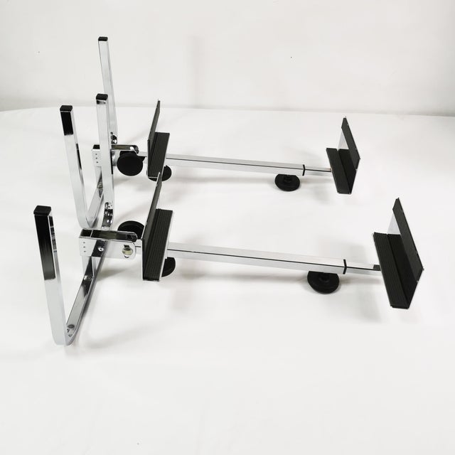 Black Audio Speaker Stands, Germany, 1970s, Set of 2 For Sale - Image 8 of 16