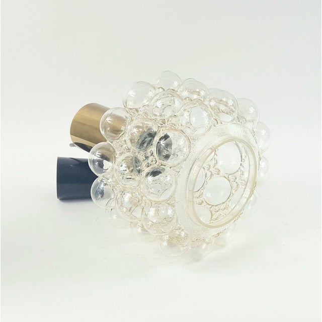 Metal Mid-Century Modern Bubble Glass Ceiling Light by Helena Tynell for Limburg, Germany, 1960s For Sale - Image 7 of 9
