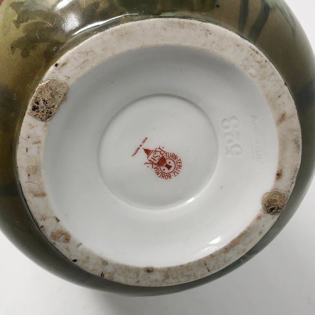 1920s Hand Painted Turn Teplitz Bohemia RStK Austrian Amphora Red Poppy ...