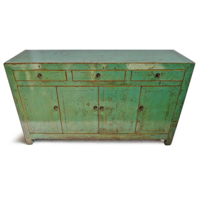 Antique Turquoise Lacquer Sideboard Chairish
