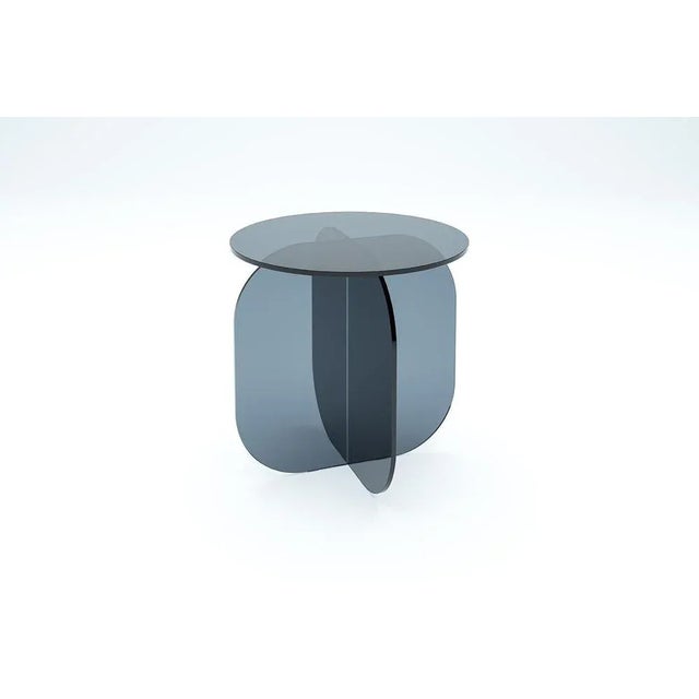 Contemporary Nor Clear Glass Side Table by Sebastian Scherer For Sale - Image 3 of 7
