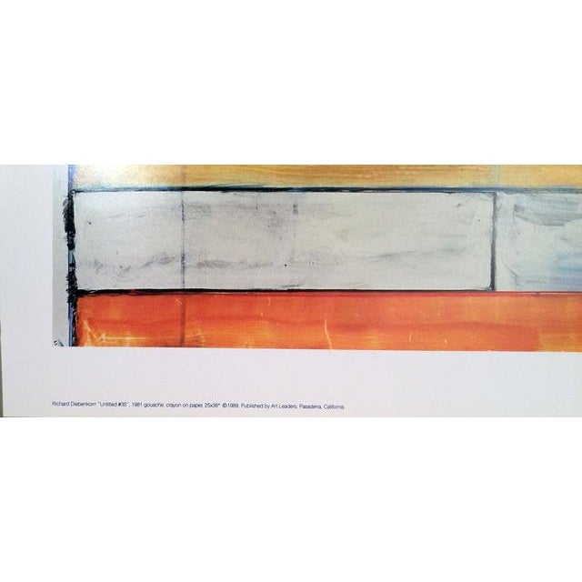 Abstract 1989 Venice Art Walk Richard Diebenkorn Poster For Sale - Image 3 of 4