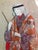 Chinoiserie Vintage Asian Cloth “Paper Doll” Framed Figure of Elderly Lady For Sale - Image 3 of 9