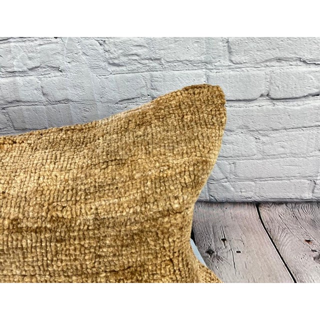 Turkish 16 x 24 Rug Pillow Sapphire Serenade Turkish Pillow Cushion Cover For Sale - Image 3 of 4