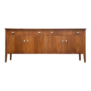 Walnut Mid Century Credenza
