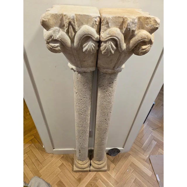 Gold Romanesque Decorative Columns in Terracotta, 1950s For Sale - Image 8 of 12