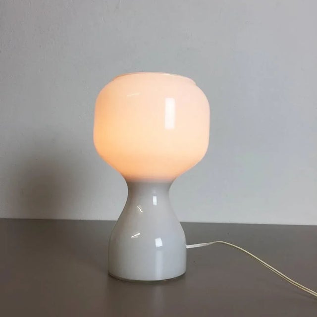 Swedish Handblown Glass Desk Lamp, 1960s For Sale - Image 4 of 6