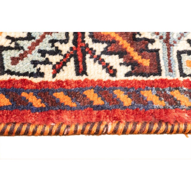 Vintage Hand-Knotted Persian Qashqai Rug 5'9" X 8'5" For Sale - Image 10 of 16