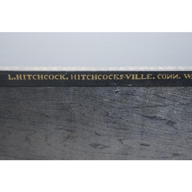 Genuine Hitchcock Black Hand-Painted 32" Four Drawer Chest 801 For Sale - Image 12 of 13