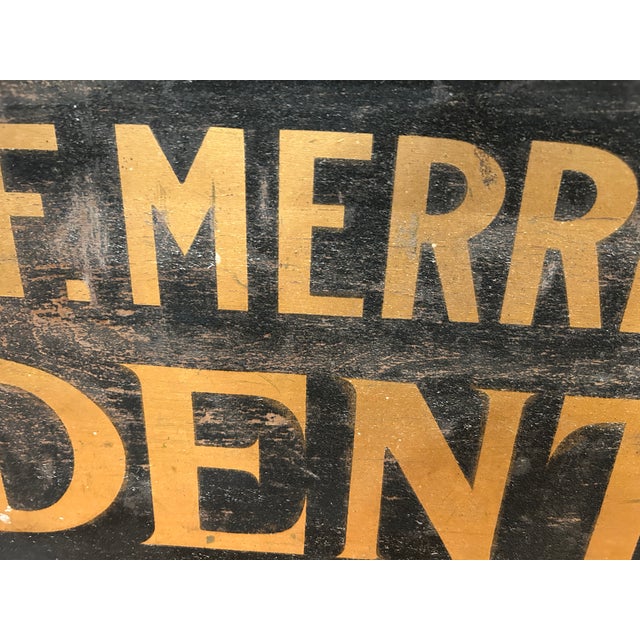 Late 19th Century 19th C. Smaltz Dentist Sign For Sale - Image 5 of 5