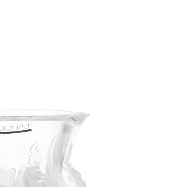 Glass and Crystal Elizabeth Dapierre Vase by Lalique For Sale - Image 4 of 6