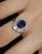 Modern Late 20th Century Rare 2.39ct Gia Burma No Heat Sapphire & 0.55ct Platinum Ring, Size 6 For Sale - Image 3 of 16