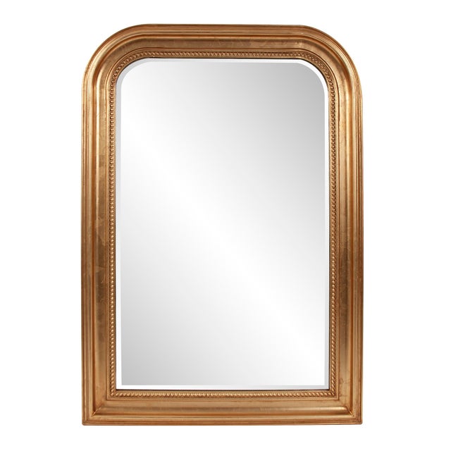 Wood The French Philippe Vanity Mirror, Gold Leaf For Sale - Image 7 of 7
