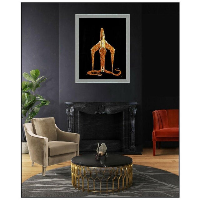 Message us to inquire about custom framing options! (Included for free with every purchase) Romain de Tirtoff, aka Erte,...