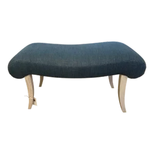 Swedish Style Bench With Splayed Legs and New Upholstery