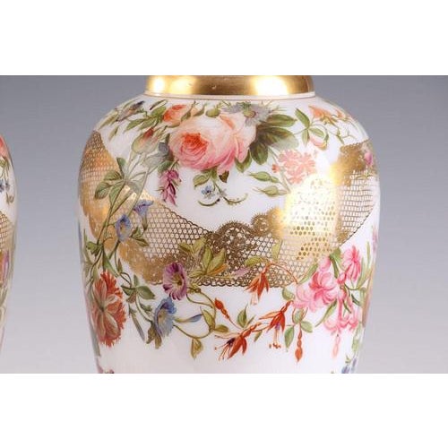 Mid 19th Century Louis Philippe Opaline Vases, Late 19th Century, Set of 2 For Sale - Image 5 of 7
