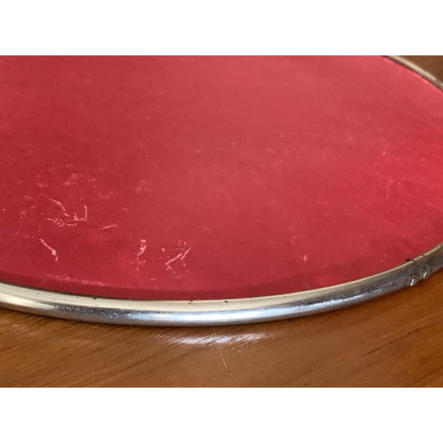 Mid-Century French Round Barbers Mirror, 1950s For Sale - Image 16 of 18