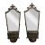 1920's Pair of Bronze and Iron Mirrored Hanging Planters For Sale