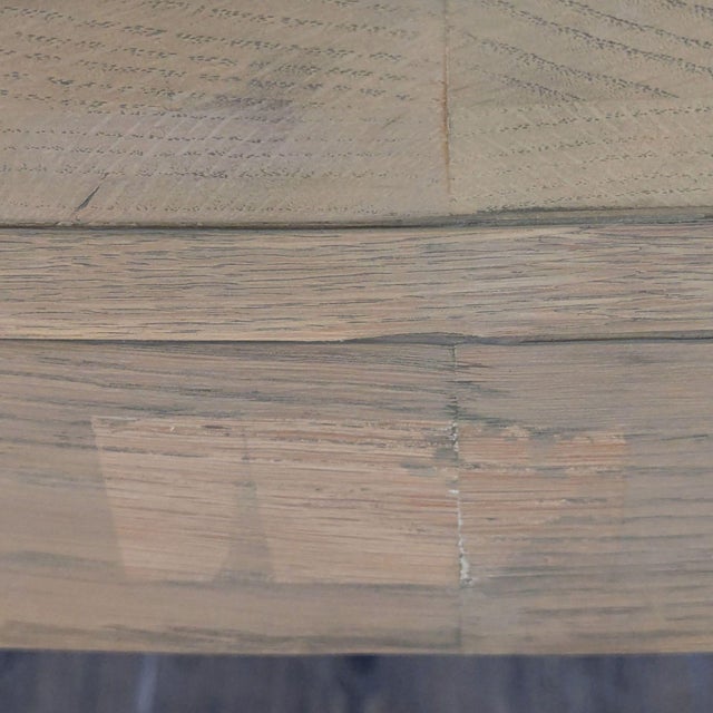 Four Hands Armstrong Modern Light Wood Desk With Two Drawers and Raised Back Edge For Sale - Image 9 of 13