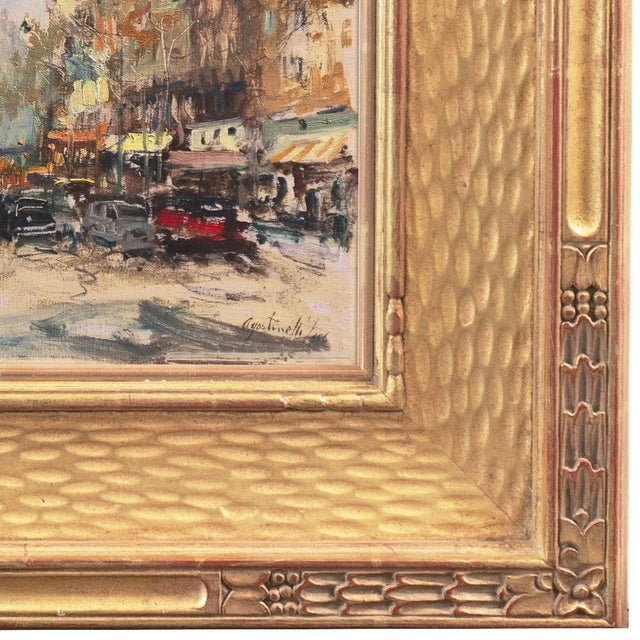 Modern 'Rue Royale, Paris, 1956' by Mario Agostinelli, Latin American Modernist, Rio De Janeiro Museum of Modern Art, Butler Inst, National Academy of Design For Sale - Image 3 of 11