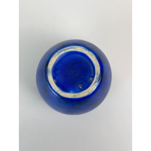 Chameleon Ware Urn Vase in Cobalt Blue Ceramic from George Clews, England 1930s For Sale - Image 9 of 10