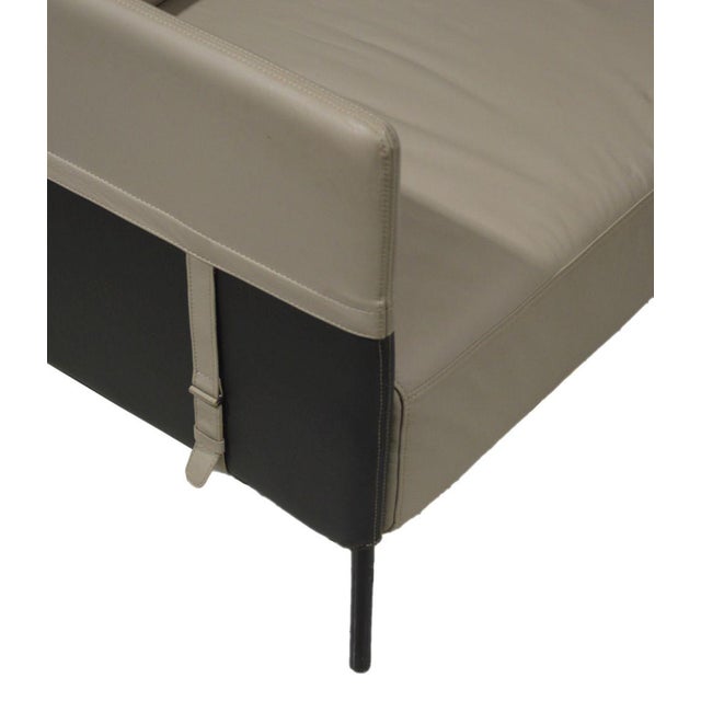 Modloft Modern Leather Allen Lounge Chair For Sale - Image 4 of 9