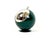 Forest Green Large Smokey Ball Ashtray attributed to F.W. Quist, 1970s For Sale - Image 8 of 8