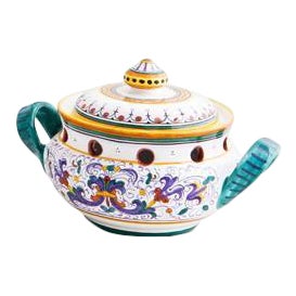 Ricco Deruta Garlic Jar For Sale