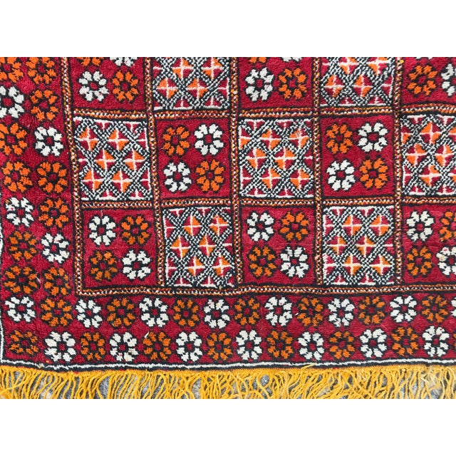 1950s Long Vintage Moroccan Berber Rug For Sale - Image 5 of 12