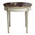 French Neoclassical Style White & Gold Guéridon Accent Table – Light Brown Marble For Sale - Image 3 of 14