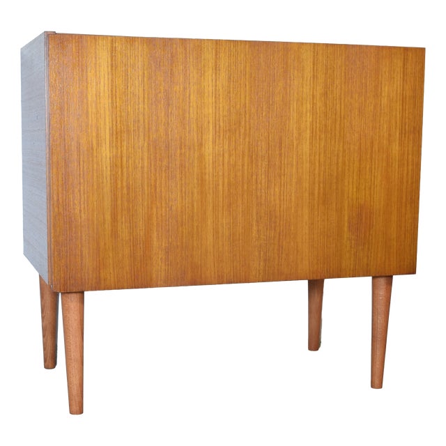 Vintage Record Cabinet in Teak by Sen Contal, 1960s For Sale